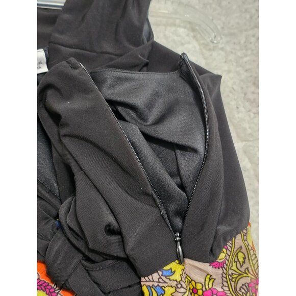 Marc Bouwer Womens Multicolor‎ Paisley Midi Dress Sleeveless Tie Front Size L - Picture 6 of 10